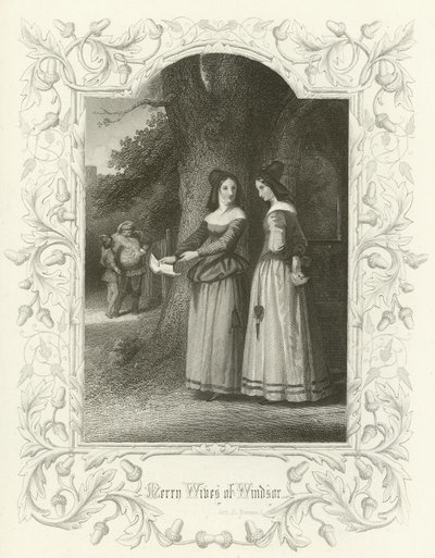 The Merry Wives of Windsor, Act II scene i by Joseph Kenny Meadows